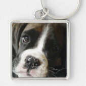 Boxer Puppy Sleutelhanger (Voorkant)
