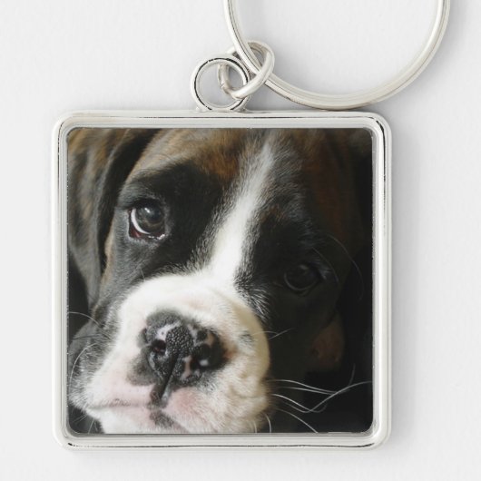 Boxer Puppy Sleutelhanger (Voorkant)