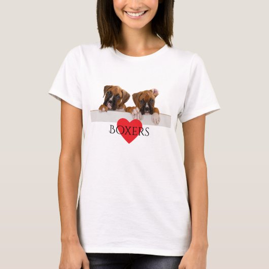 Boxer Pups T-shirt (Voorkant)
