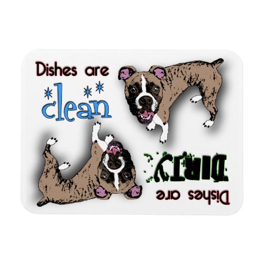 Boxer rechthoek Vaatwasser magneet (Horizontaal)