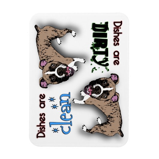 Boxer rechthoek Vaatwasser magneet (Verticaal)