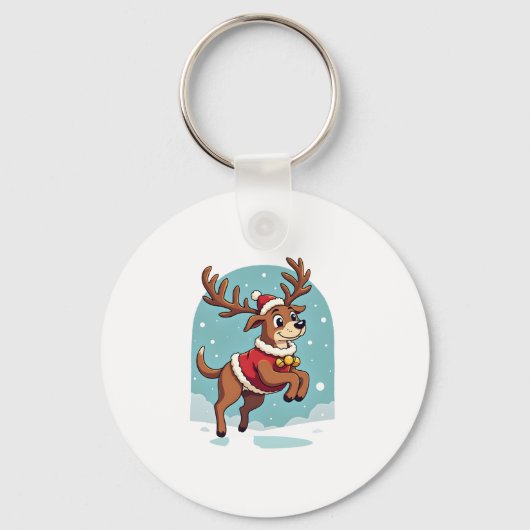 Boxer Rendier Dash Sleutelhanger (Voorkant)