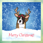 Boxer Rendier Ruitstickers Raamsticker (Vel 3)