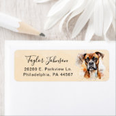 Boxer Return-adreslabel Etiket (Insitu)