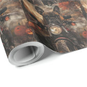 Boxer rijden motorfiets halloween eng cadeaupapier (Rol Hoek)