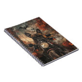 Boxer rijden motorfiets halloween eng notitieboek (Rechterzijde)