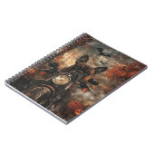 Boxer rijden motorfiets halloween eng notitieboek (Linkerzijde)