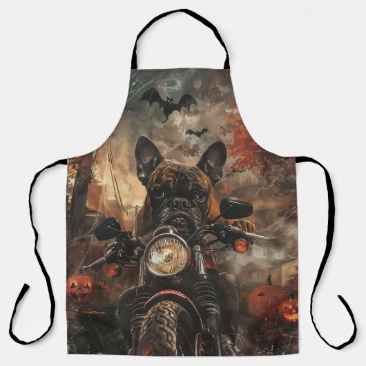 Boxer rijden motorfiets halloween eng schort (Voorkant)