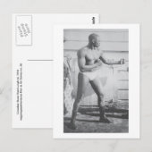 Boxer Sam Langford Briefkaart (Voorkant / Achterkant)