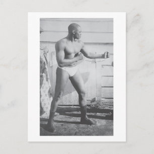 Boxer Sam Langford Briefkaart