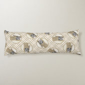 Boxer Schilderij Fawn Cropped Docked Schattigee Do Lichaamskussen (Achterkant)