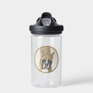 Boxer Schilderij - Mooie Originele Honden Kunst Waterfles