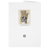 Boxer-schildering - Kute Original Dog Art (Achterkant)