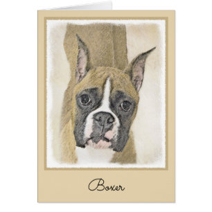 Boxer-schildering - Kute Original Dog Art