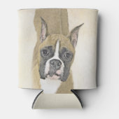 Boxer-schildering - Kute Original Dog Art Blikjeskoeler (Voorkant)