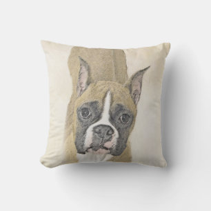 Boxer-schildering - Kute Original Dog Art Buitenkussen