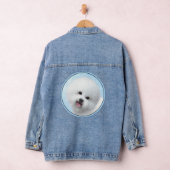 Boxer-schildering - Kute Original Dog Art Denim Jacket (Hangar)