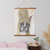 Boxer-schildering - Kute Original Dog Art Hangend Wandkleed (Slaapkamer)