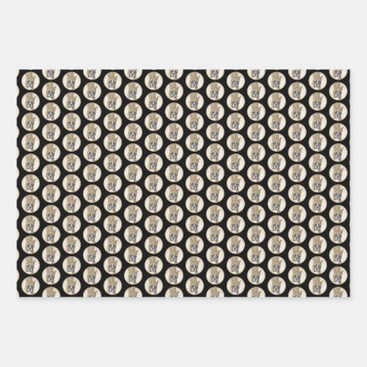 Boxer-schildering - Kute Original Dog Art Inpakpapier Vel (Voorkant 3)