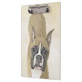 Boxer-schildering - Kute Original Dog Art Klembord (Links)