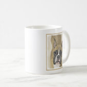 Boxer-schildering - Kute Original Dog Art Koffiemok (Voorkant rechts)