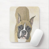 Boxer-schildering - Kute Original Dog Art Muismat (Met muis)