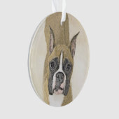 Boxer-schildering - Kute Original Dog Art Ornament (voorkant)