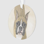 Boxer-schildering - Kute Original Dog Art Ornament (voorkant)