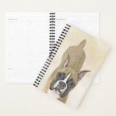 Boxer-schildering - Kute Original Dog Art Planner (Display)