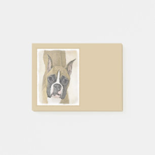 Boxer-schildering - Kute Original Dog Art Post-it® Notes