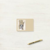 Boxer-schildering - Kute Original Dog Art Post-it® Notes (Op bureau)