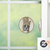 Boxer-schildering - Kute Original Dog Art Raamsticker (Huis)