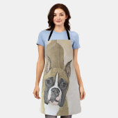 Boxer-schildering - Kute Original Dog Art Schort (Gedragen)