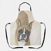 Boxer-schildering - Kute Original Dog Art Schort (Voorkant)