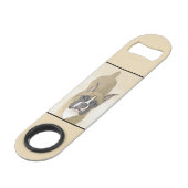 Boxer-schildering - Kute Original Dog Art Speed Flessenopener (Achterkant Gekanteld)