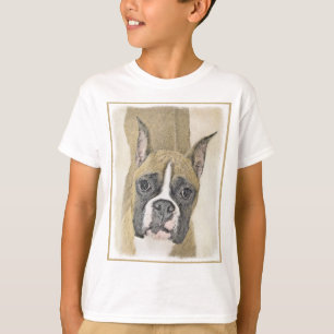 Boxer-schildering - Kute Original Dog Art T-shirt