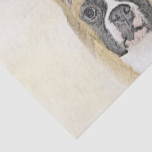 Boxer-schildering - Kute Original Dog Art Tissuepapier (Detail)