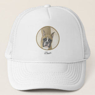 Boxer-schildering - Kute Original Dog Art Trucker Pet