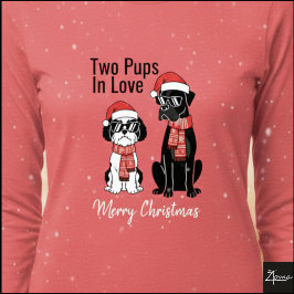 Boxer Shih Tzu Kerst Zonnebril Sjaal Tri-Blend Shirt