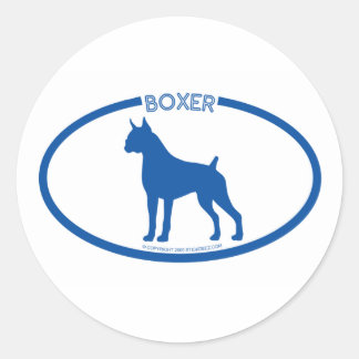 Boxer Silhouet Sticker