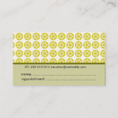 Boxer Silhouette Dier en Sterren. Schattige huisdi Afsprakenkaartje (Achterkant)