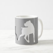 Boxer Silhouette Duet Coffee Mok (Voorkant rechts)