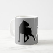 Boxer Silhouette Duet Coffee Mok (Voorkant links)