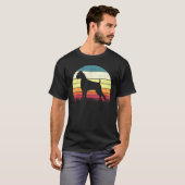 Boxer Silhouette Sunset Animal Dog T-shirt (Voorkant volledig)