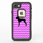 Boxer Silhouette Vivid Pink Chevron (Achterkant)