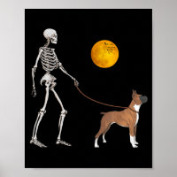 Boxer Skelet Honden Wandelende Halloween Kostuum