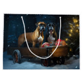 Boxer Sneeuwslee Kerstmisdecor Groot Cadeauzakje (Achterkant)