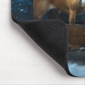 Boxer Sneeuwslee Kerstmisdecor Muismat (Hoek)