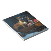 Boxer Sneeuwslee Kerstmisdecor Notitieblok (Schuin)