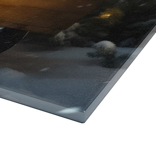 Boxer Sneeuwslee Kerstmisdecor Snijplank (Hoek)